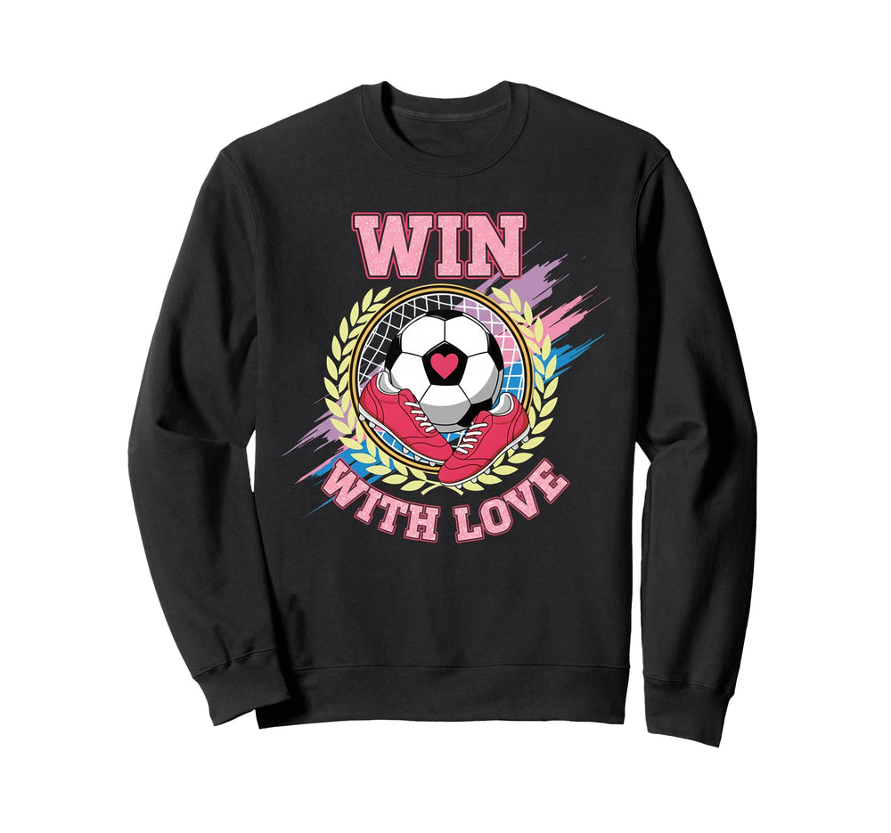 Win Love Soccer Team Spirit Player Sweatshirt - Streetwear Style Unisex