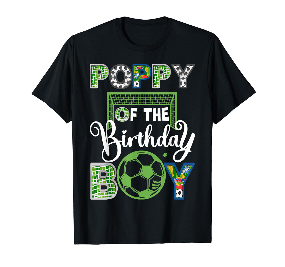 Poppy Birthday Soccer Baller T-Shirt - Casual Everyday Wear for Adults