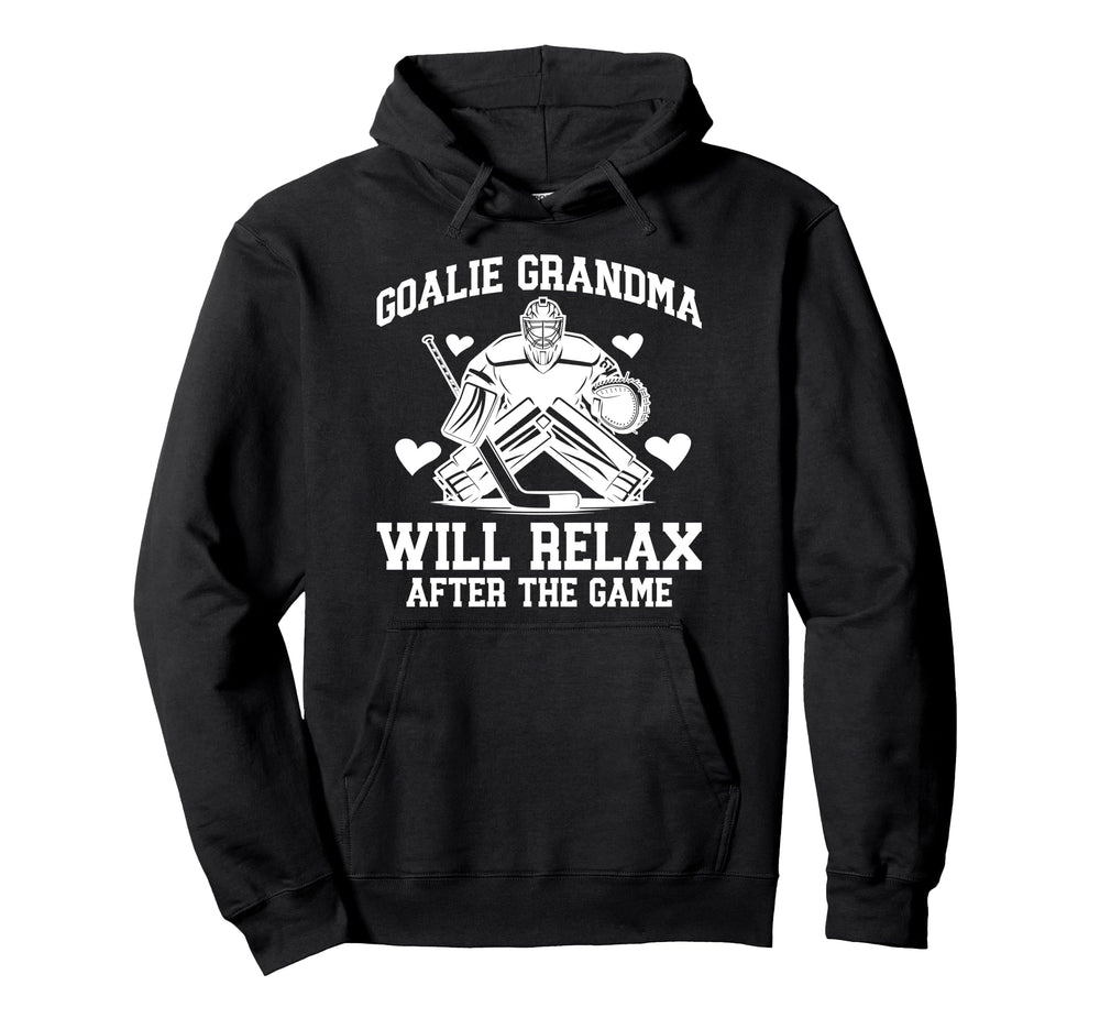 Funny Hockey Goalie Grandma Ice Hockey Hoodie - Trendy Graphic for Adults