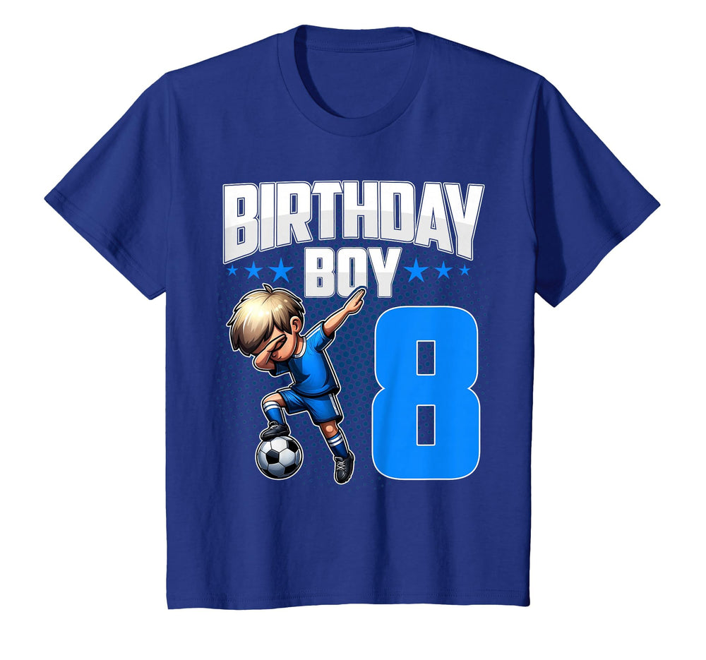 8Th Birthday Soccer Dabbing 8 Years T-Shirt - Streetwear Style Men Women