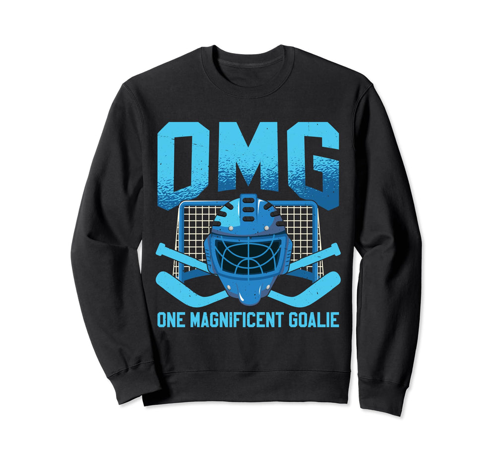 Funny Ice Hockey Goalie Sweatshirt - Fun Novelty Design for Adults