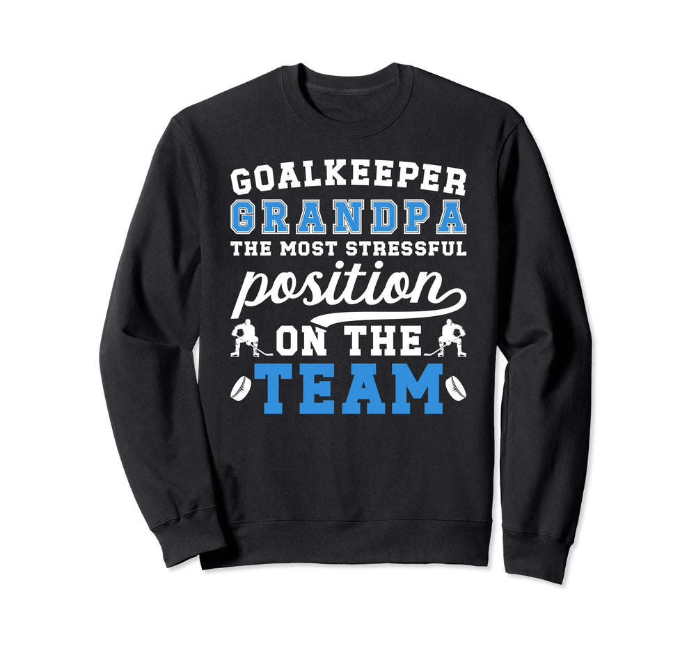 Funny Hockey Goalkeeper Grandpa Sweatshirt - Minimalist Print Men Women