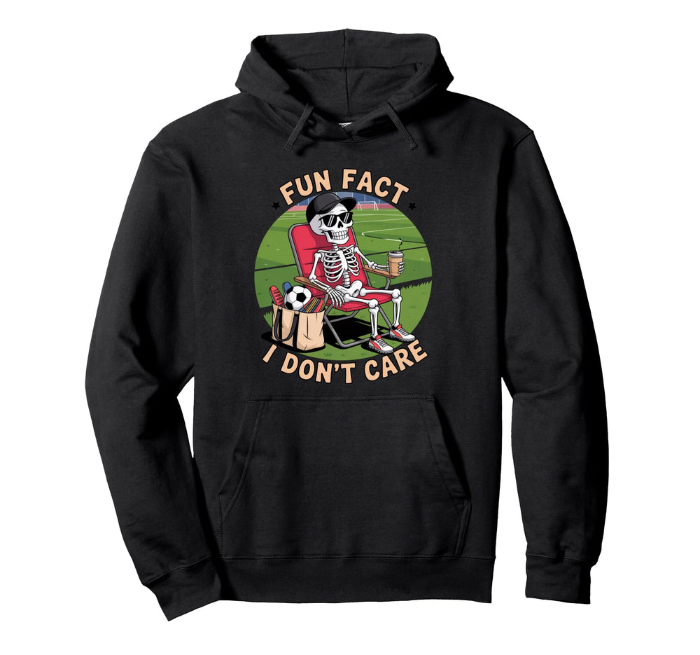 Funny Skeleton Soccer Dad Soccer Dad Hoodie - Minimalist Print for Adults