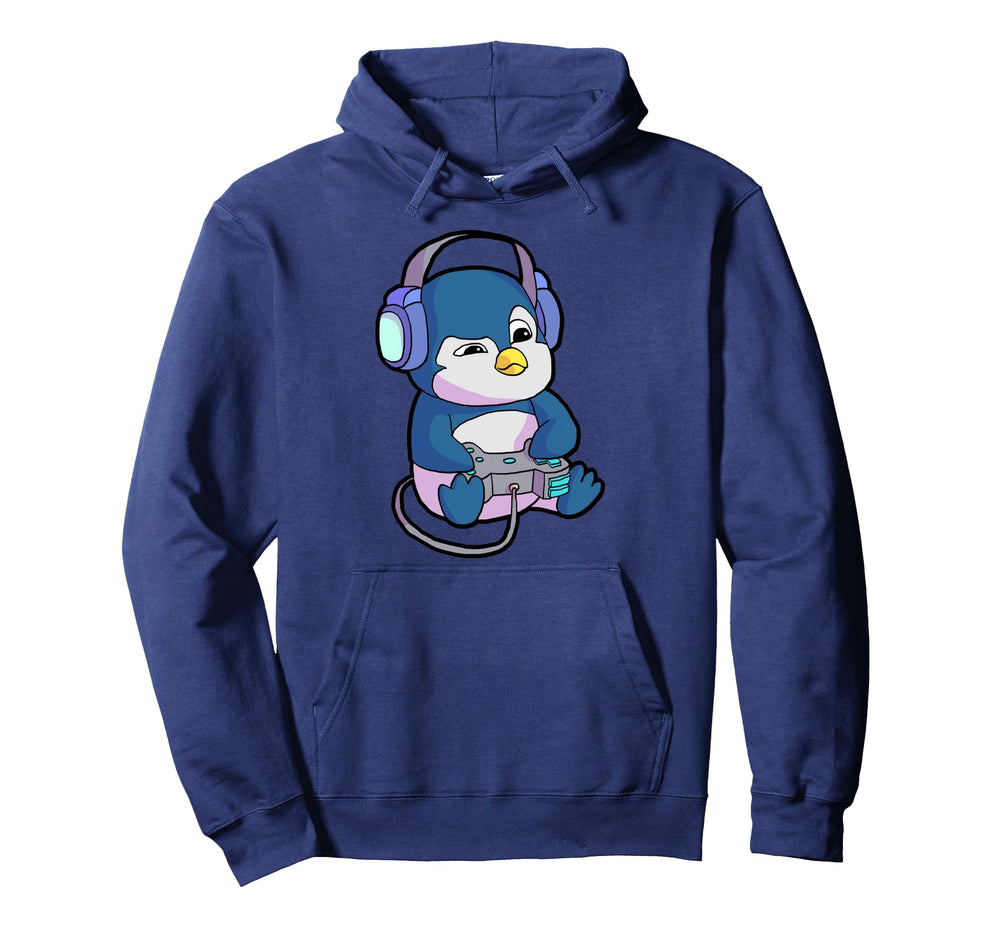 Gamer Gaming Gift Teen Penguin Hoodie - Casual Everyday Wear Unisex