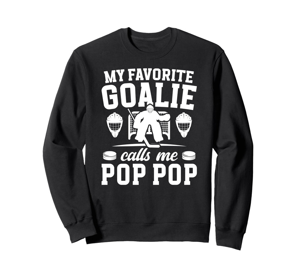 Proud Hockey Goalie Pop Pop Ice Sweatshirt - Streetwear Style for Adults