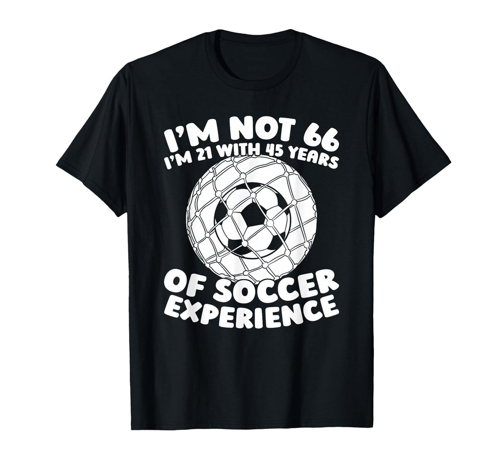 66 Years Old Soccer Team Player T-Shirt - Streetwear Style for Adults