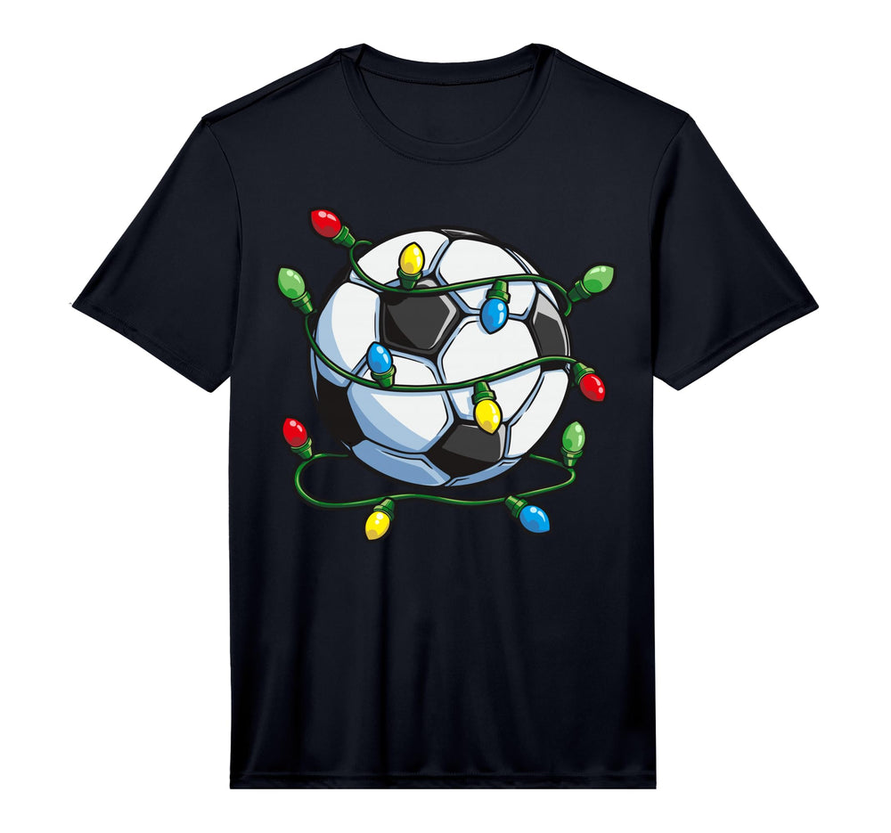 Soccer Ball Lights Funny Sport Performance T-Shirt - Unique Graphic Unisex
