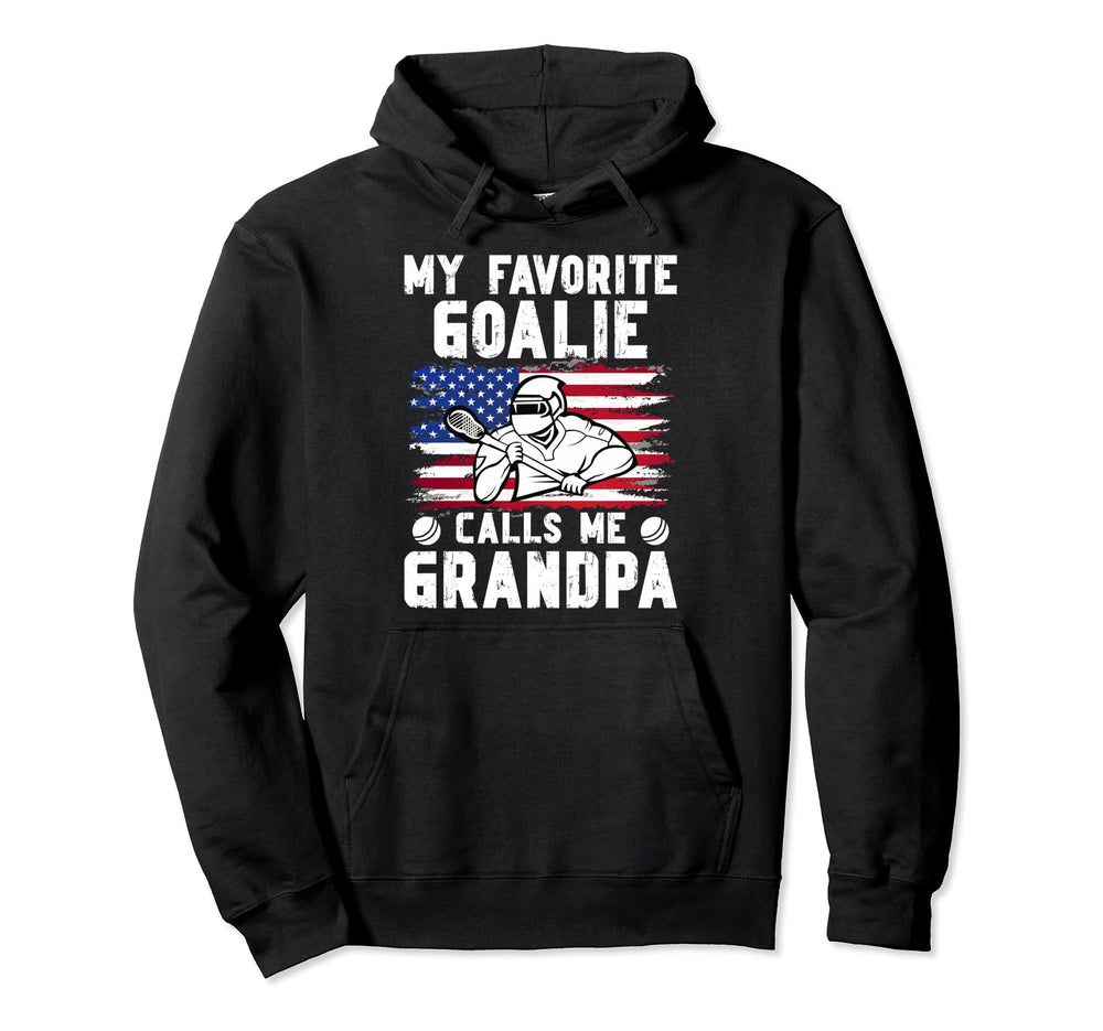 Favorite Lacrosse Goalie Grandpa Hoodie - Unique Graphic for Adults