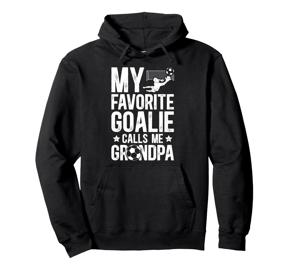 Proud Soccer Goalie Grandpa Soccer Keeper Hoodie - Minimalist Print Unisex