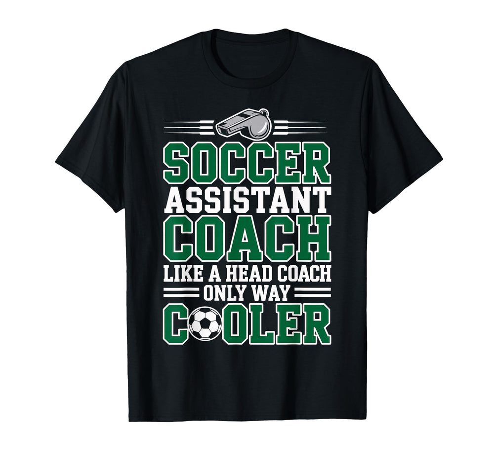 Soccer Assistant Coach Like Head T-Shirt - Minimalist Print for Adults