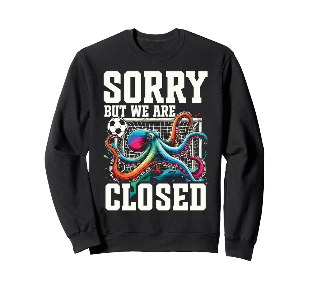 Octopus Soccer Goalie Soccer Player Sweatshirt - Custom Art Print Unisex
