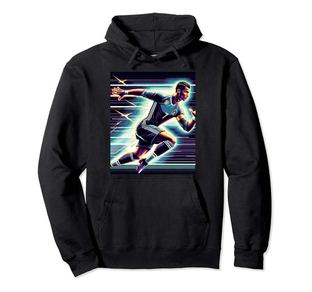 Football Star Gaming Arcade Soccer Hoodie - Fun Novelty Design Unisex