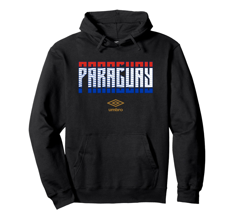 Umbro International Soccer Paraguay Stacked Hoodie - Graphic Print Unisex