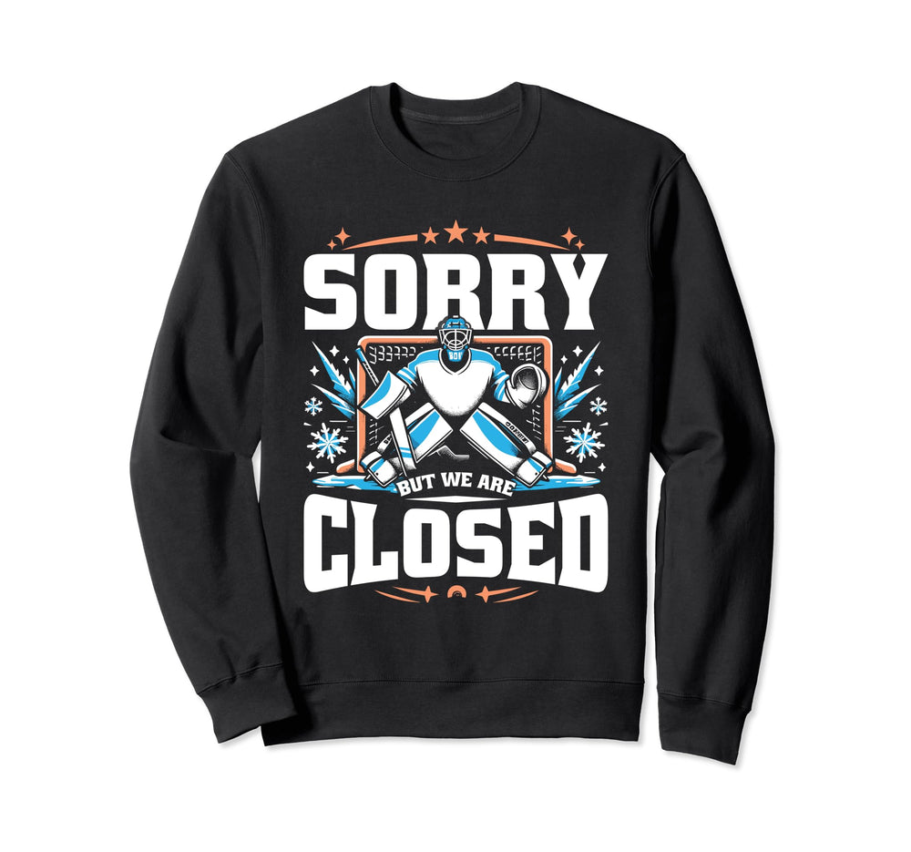 Goalkeeper Ice Hockey Player Sweatshirt - Minimalist Print Unisex