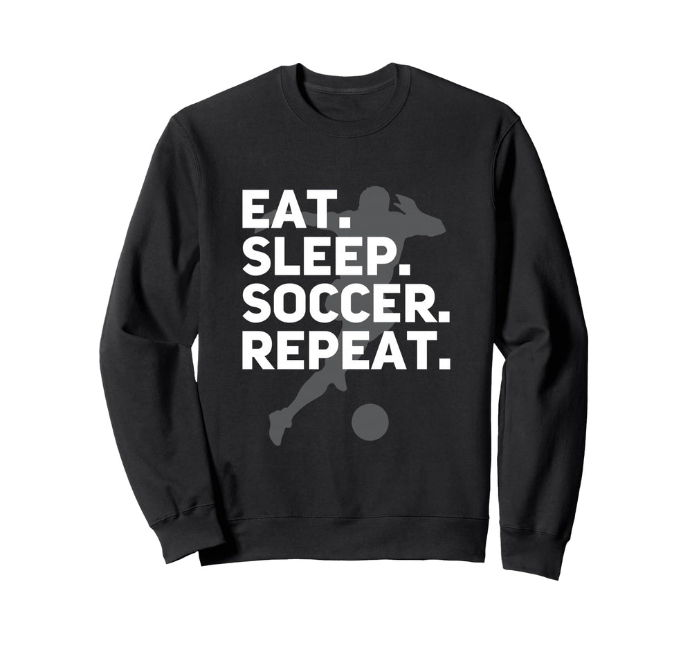 Eat Sleep Soccer Repeat Usa Sweatshirt - Fun Novelty Design Unisex