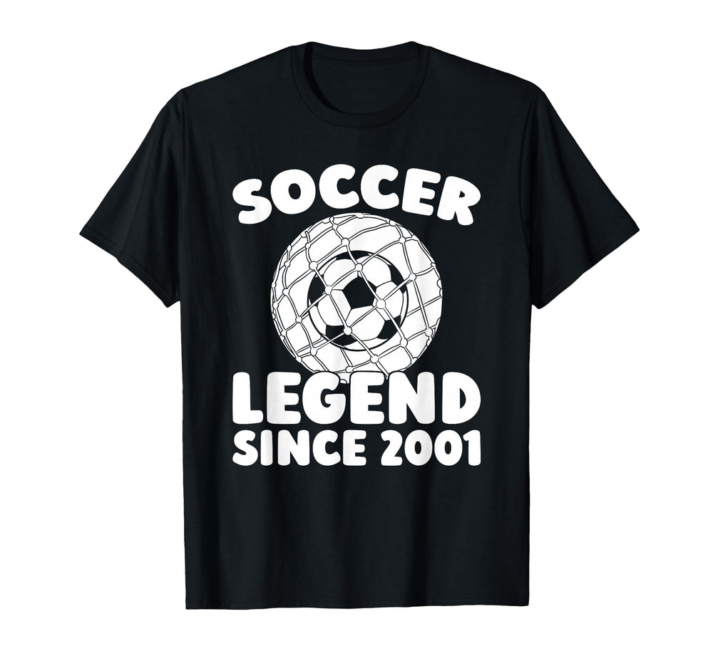 Born 2001 Soccer Team Sports Player T-Shirt - Trendy Graphic for Adults