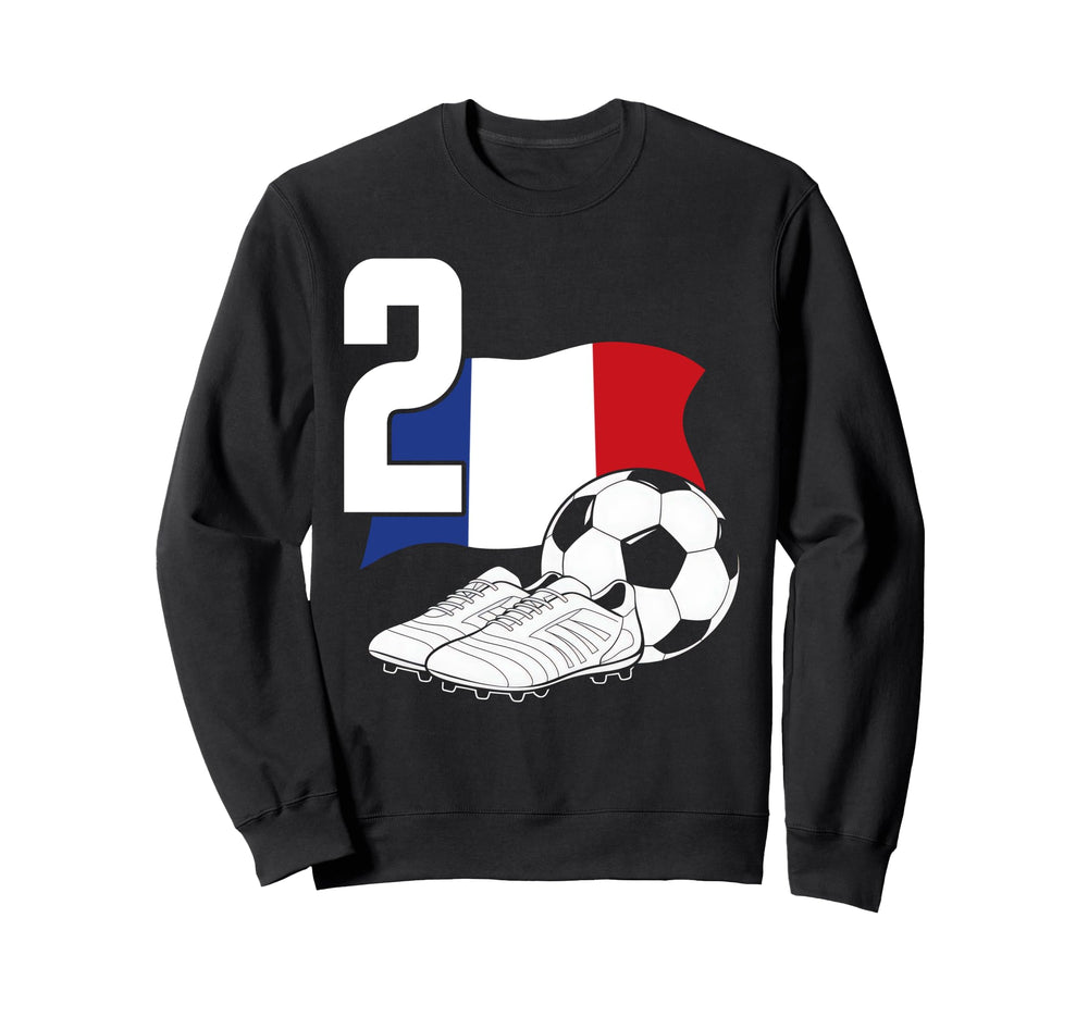 2 Soccer Birthday Gift Soccer Fan Sweatshirt - Fun Novelty Design Unisex