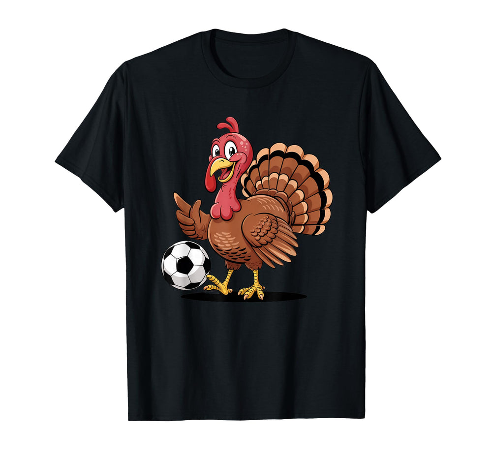 Funny Soccer Player Thanksgiving T-Shirt - Custom Art Print for Adults