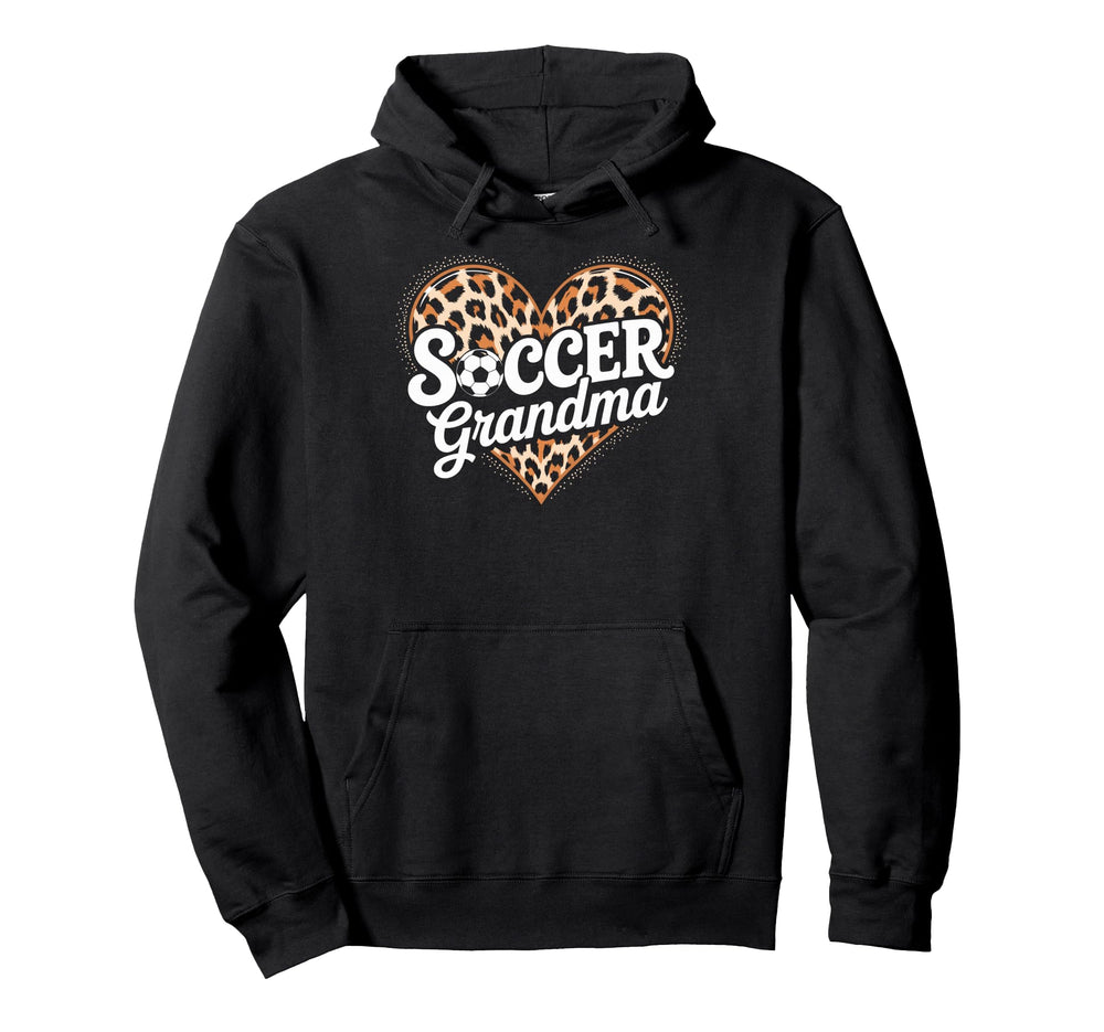 Soccer Football Player Grandma Fan Soccer Hoodie - Minimalist Print Unisex
