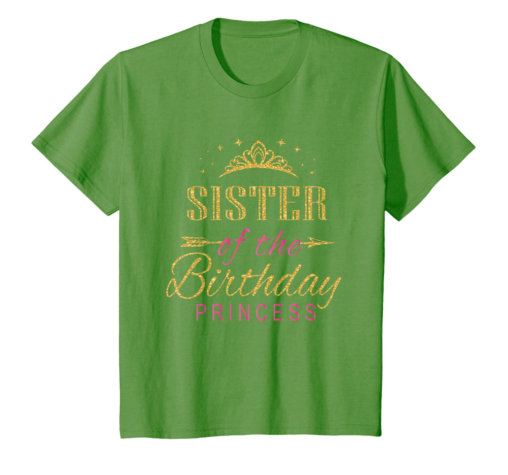 Sister Birthday Princess Party T-Shirt - Minimalist Print Unisex