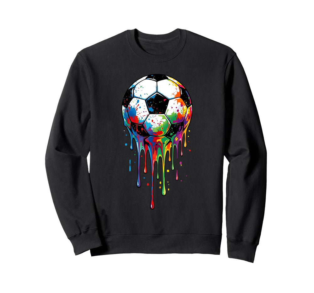 Dripping Soccer Drip Ice Cream Sweatshirt - Custom Art Print for Adults