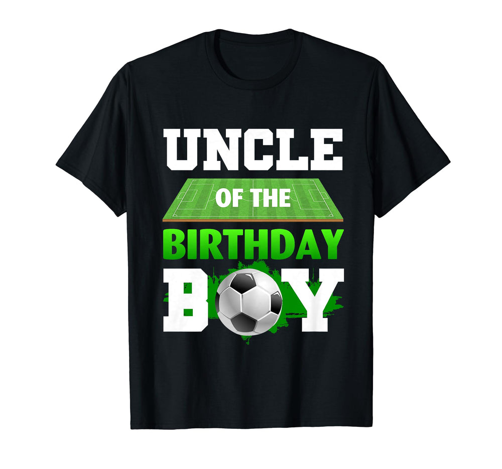 Uncle Birthday Soccer Sport Players Bday T-Shirt - Graphic Print Unisex
