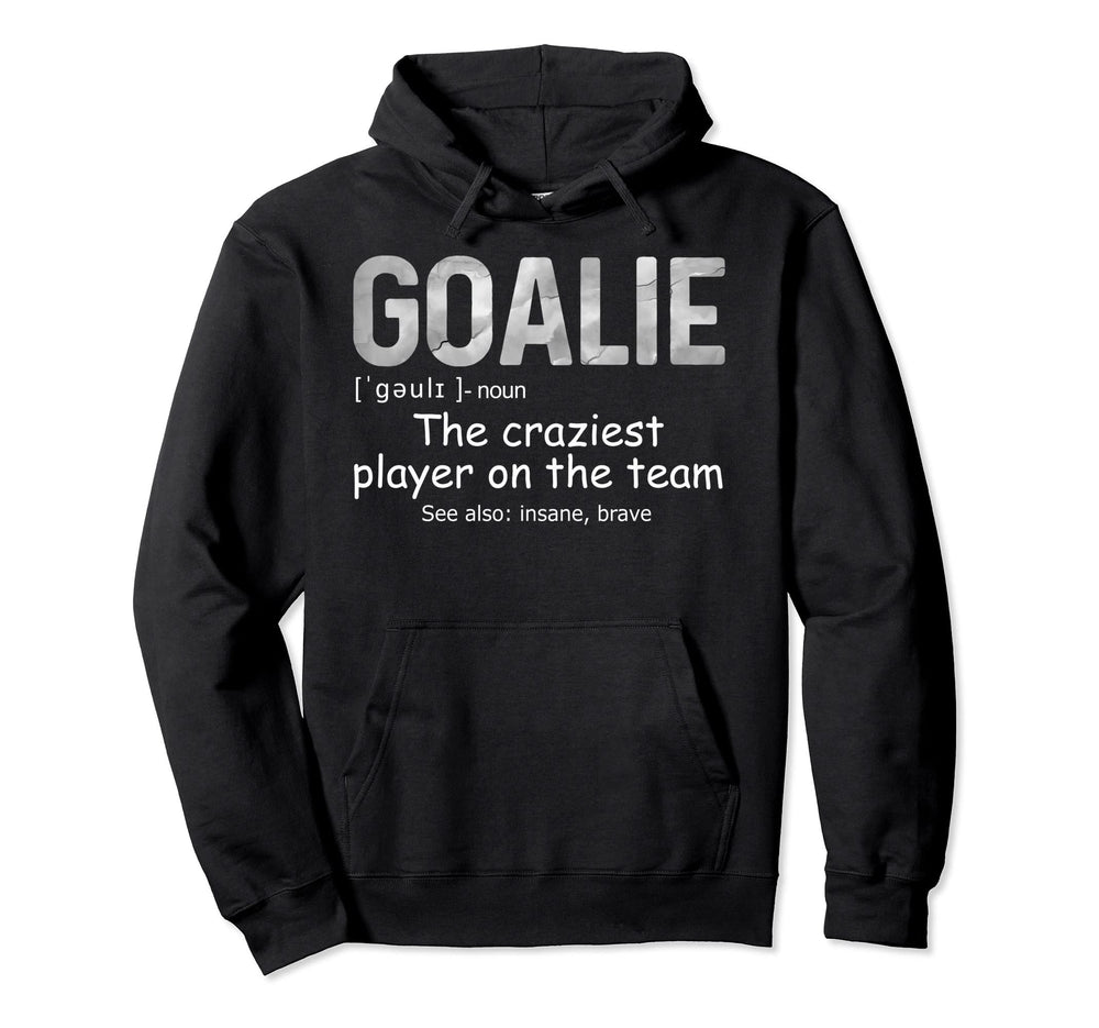 Fun Goalie Gear Goalkeeper Definition Hoodie - Minimalist Print Men Women