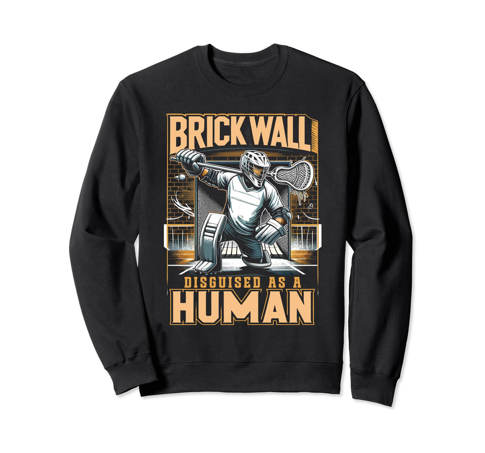 Funny Lacrosse Lacrosse Goalie Lax Sweatshirt - Minimalist Print Unisex