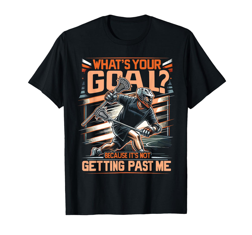 Lacrosse Player Lax Goalie Lacrosse T-Shirt - Novelty Apparel Unisex