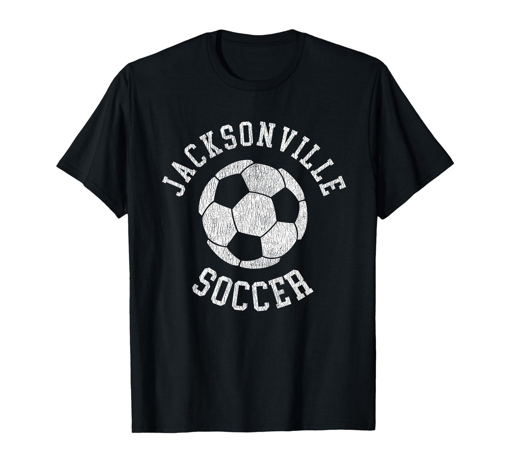 Jacksonville Soccer Distressed 90S T-Shirt - Custom Art Print Men Women