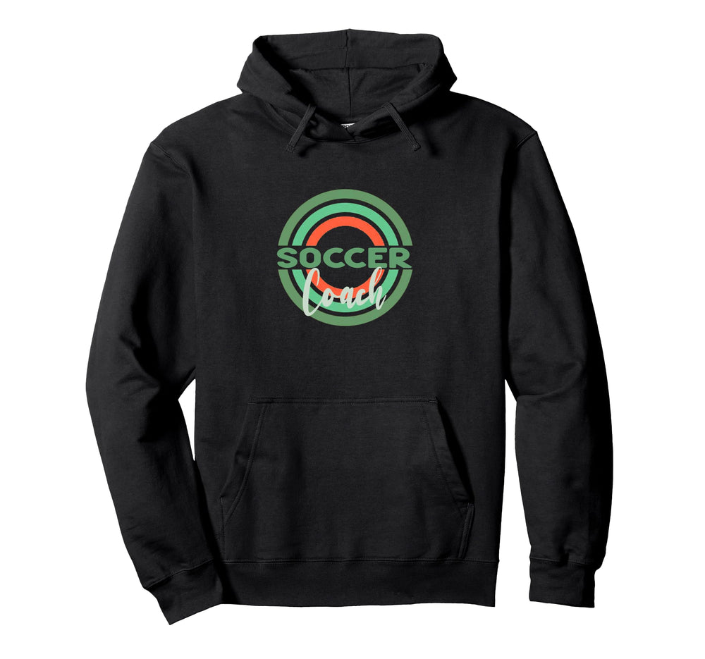 Soccer Coach Modern Soccer Circles Hoodie - Trendy Graphic Unisex
