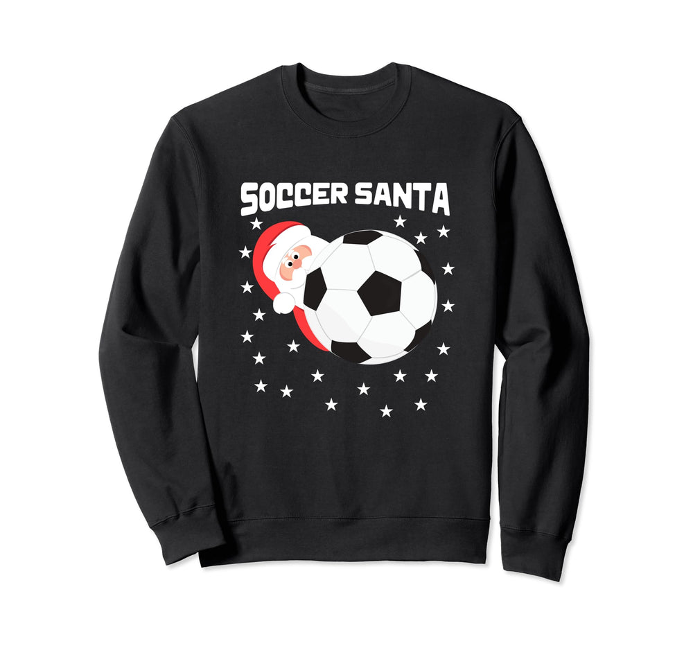 Soccer Goalkeeper Holiday Santa Sweatshirt - Aesthetic Graphic for Adults