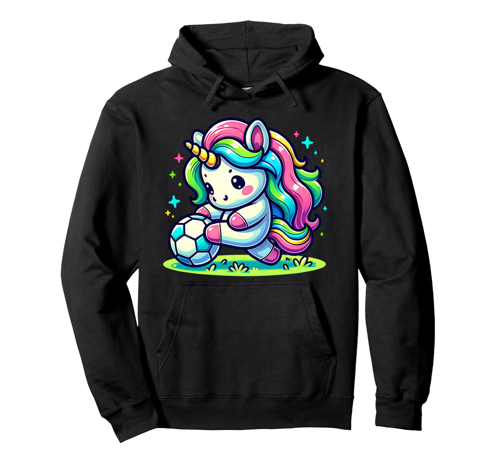 Footballer Unicorn Fans Soccer Team Hoodie - Streetwear Style Unisex