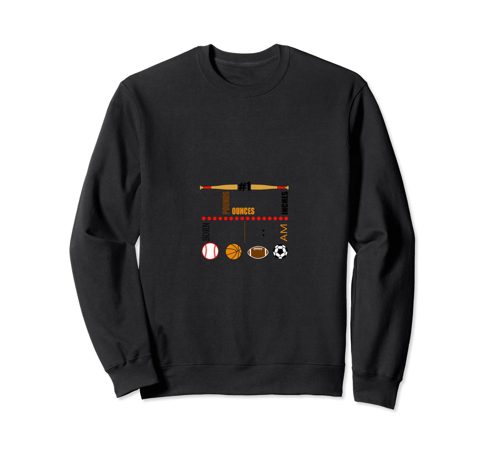 1 Birth Pounds Ounces Inches Born Am Hoodie - Aesthetic Graphic Men Women