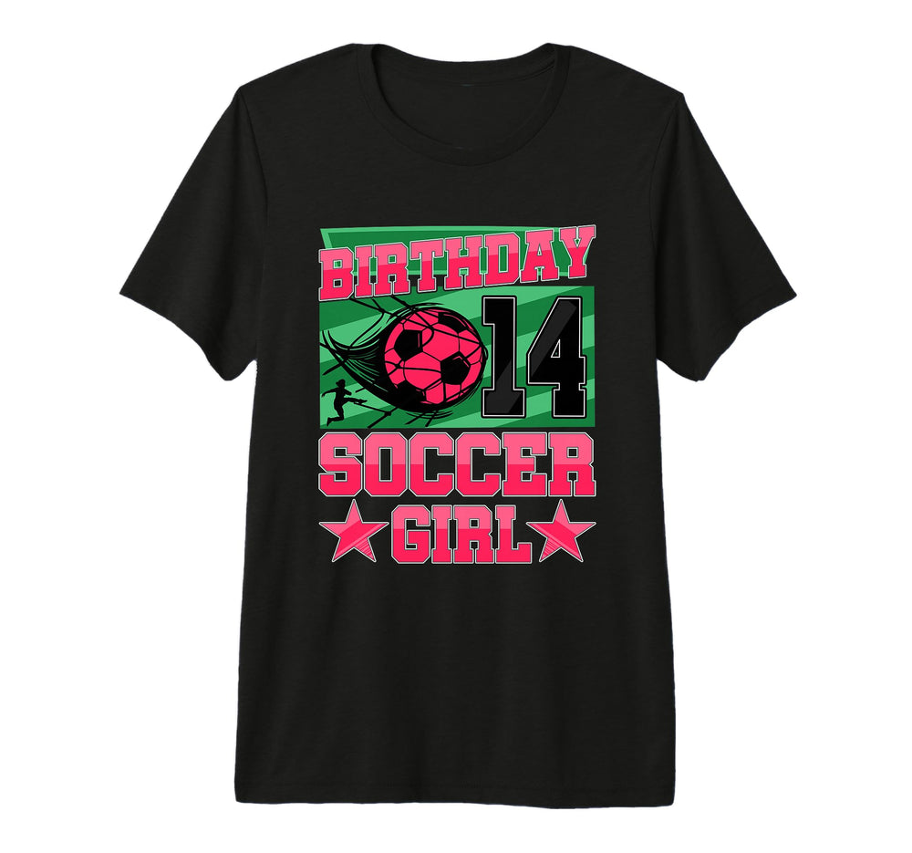 Soccer Birthday Party 14Th Birthday 14 T-Shirt - Graphic Print Unisex