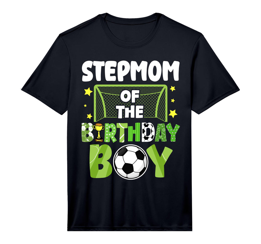 Mens Soccer Stepmom Birthday Party Soccer T-Shirt - Novelty Apparel Unisex