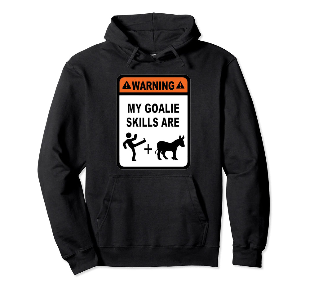 Goalie Skills Kick Donkey Ice Hoodie - Casual Everyday Wear for Adults
