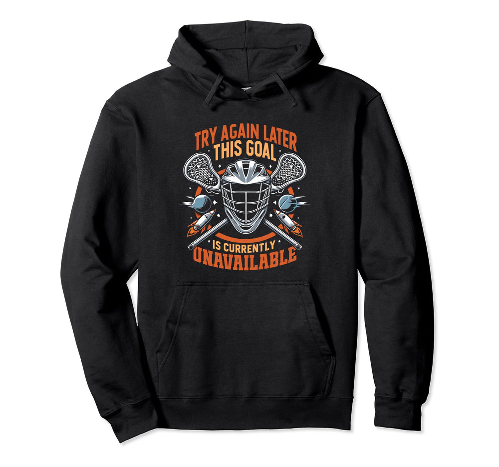 Funny Lacrosse Goalie Lax Goalkeeper Hoodie - Minimalist Print Unisex