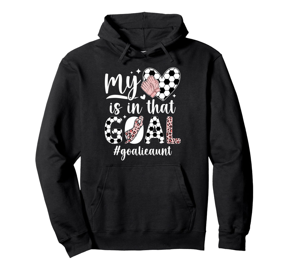 Proud Soccer Goalie Aunt Soccer Keeper Hoodie - Minimalist Print Unisex