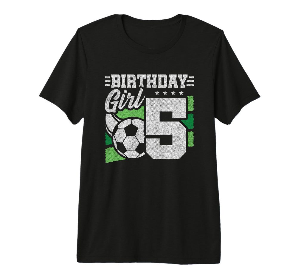 5Th Birthday Soccer Party 5 Year Old T-Shirt - Novelty Apparel for Adults