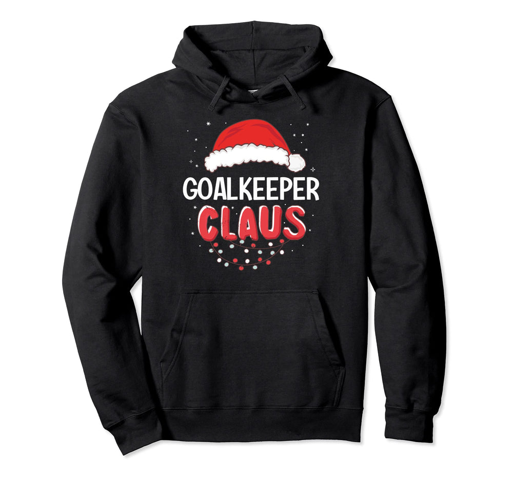 Goalkeeper Santa Claus Matching Costume Hoodie - Trendy Graphic Unisex