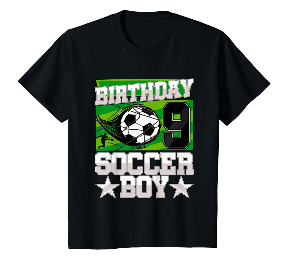 Soccer Birthday Party 9Th Birthday T-Shirt - Fun Novelty Design for Adults