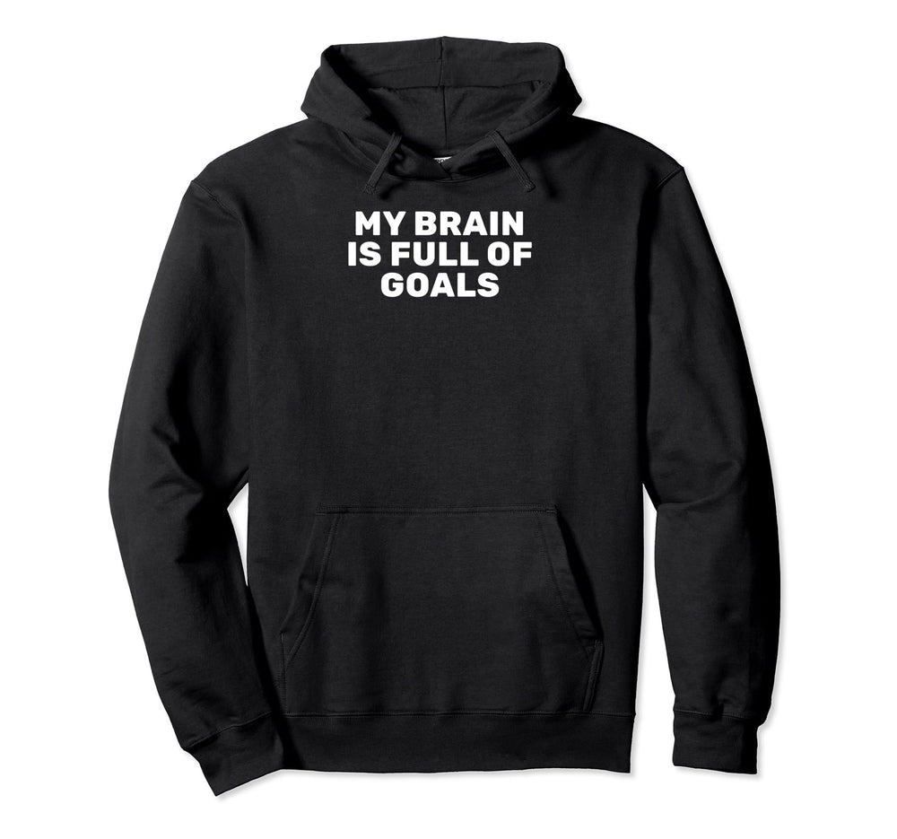 Goalkeeper Soccer Goals Meme Hoodie - Minimalist Print for Adults