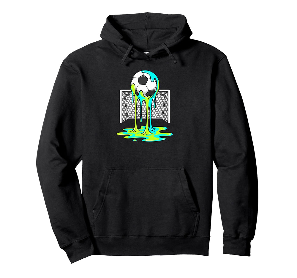 Soccer Ice Cream Drip Melting Dripping Hoodie - Streetwear Style Men Women
