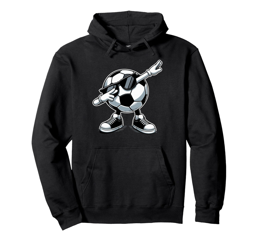 Funny Dabbing Dab Soccer Player Ball Hoodie - Custom Art Print for Adults