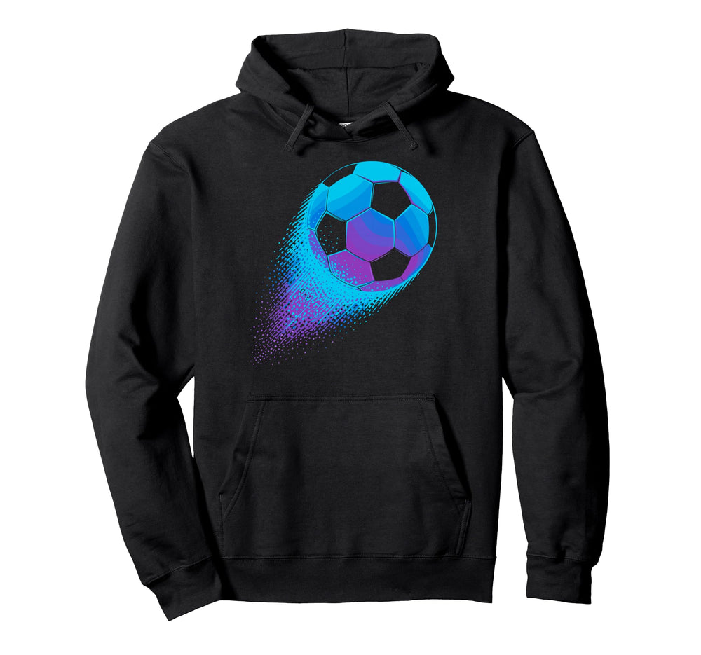 Colorful Splash Art Soccer Football Hoodie - Custom Art Print for Adults