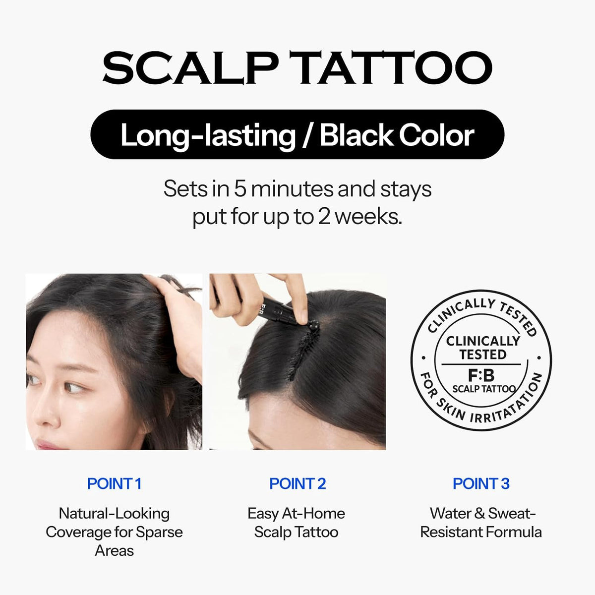 FORBEAUT Scalp Tattoo (Black) - Snipetell