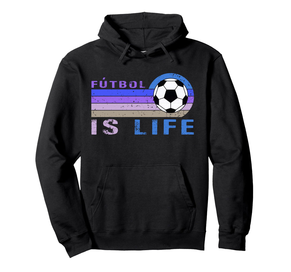 Futbol Is Life Football Lover Hoodie - Minimalist Print Men Women