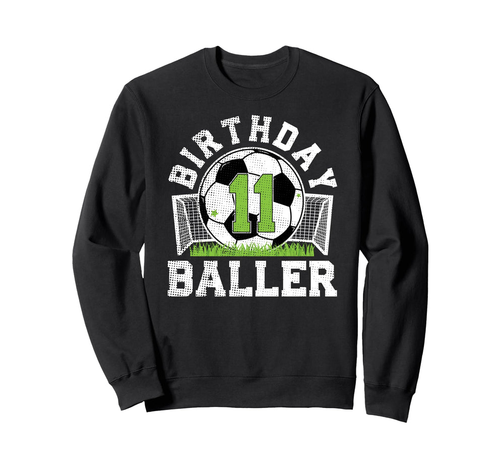 11Th Birthday Soccer 11 Year Old Sweatshirt - Streetwear Style for Adults
