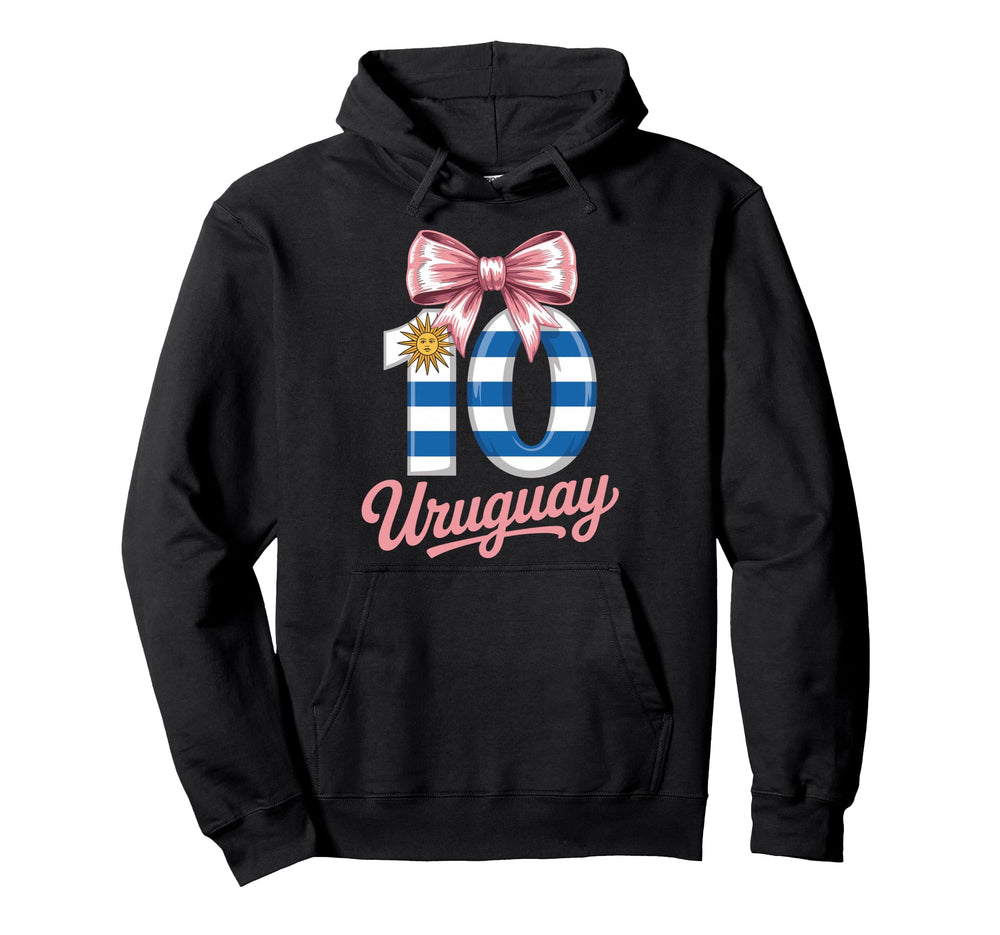 10 Uruguay Birthday Number 10 Soccer Hoodie - Novelty Apparel Men Women